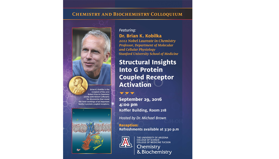 Poster for the Department of Chemistry and Biochemistry Colloquium