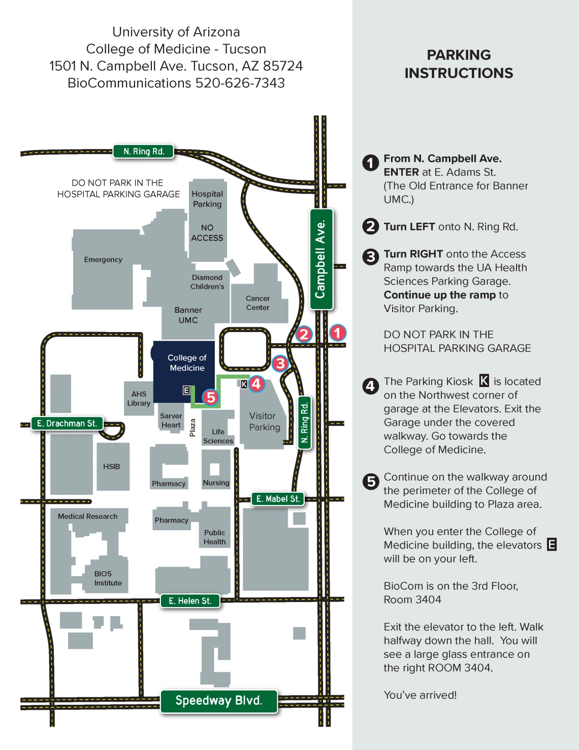 biocom location and directions